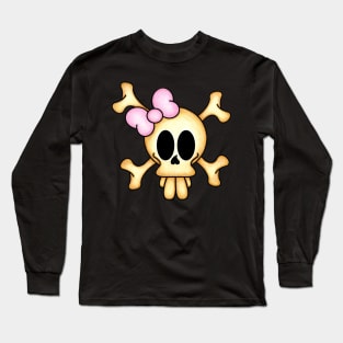 Skull and cross bones female Long Sleeve T-Shirt